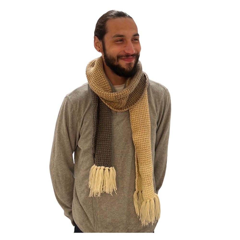 🛍️NEW Unisex Hand Crochet Scarf - Picture 2 of 7